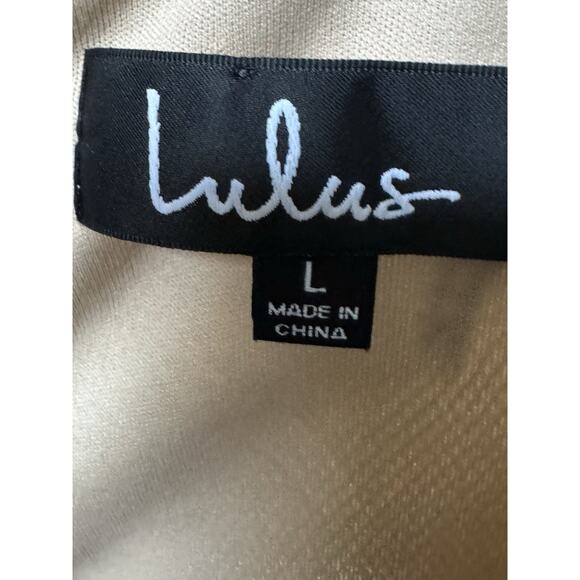 Lulus Lace Overlay Mini Dress Skater Deep V Whimsigoth Feminine LG - Picture 3 of 12